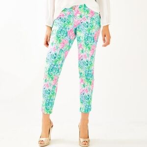 Lilly Pulitzer Queen Kelly Ankle Pants | Bohemian Queen | Elephants | Size 12